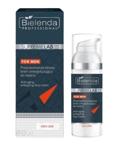 krem na zmarszczki dla mężczyzn   Bielenda Men Line Przeciwzmarszczkowy krem energetyzujący do twarzy 50ml